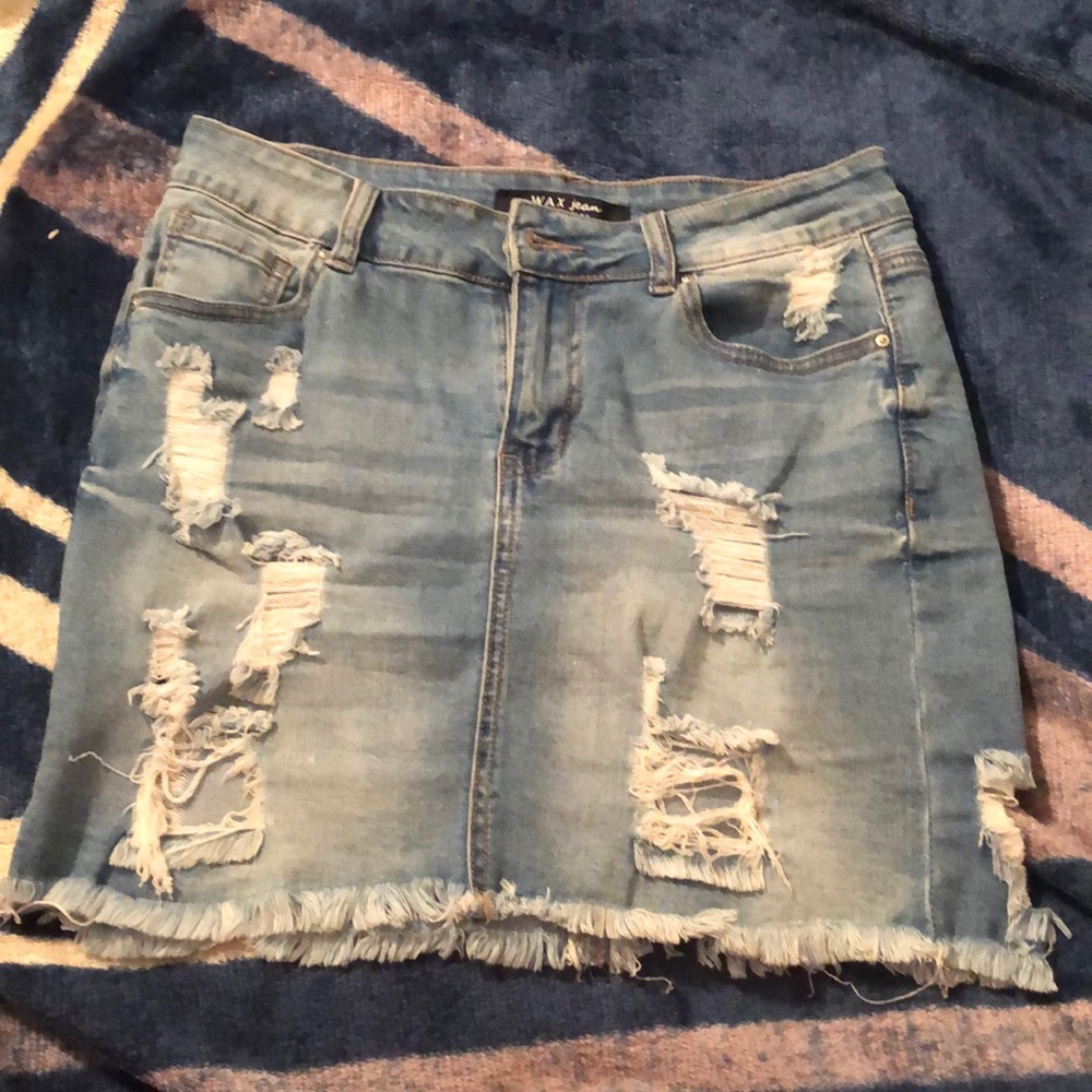 Wax Jeans High Waisted Skirt